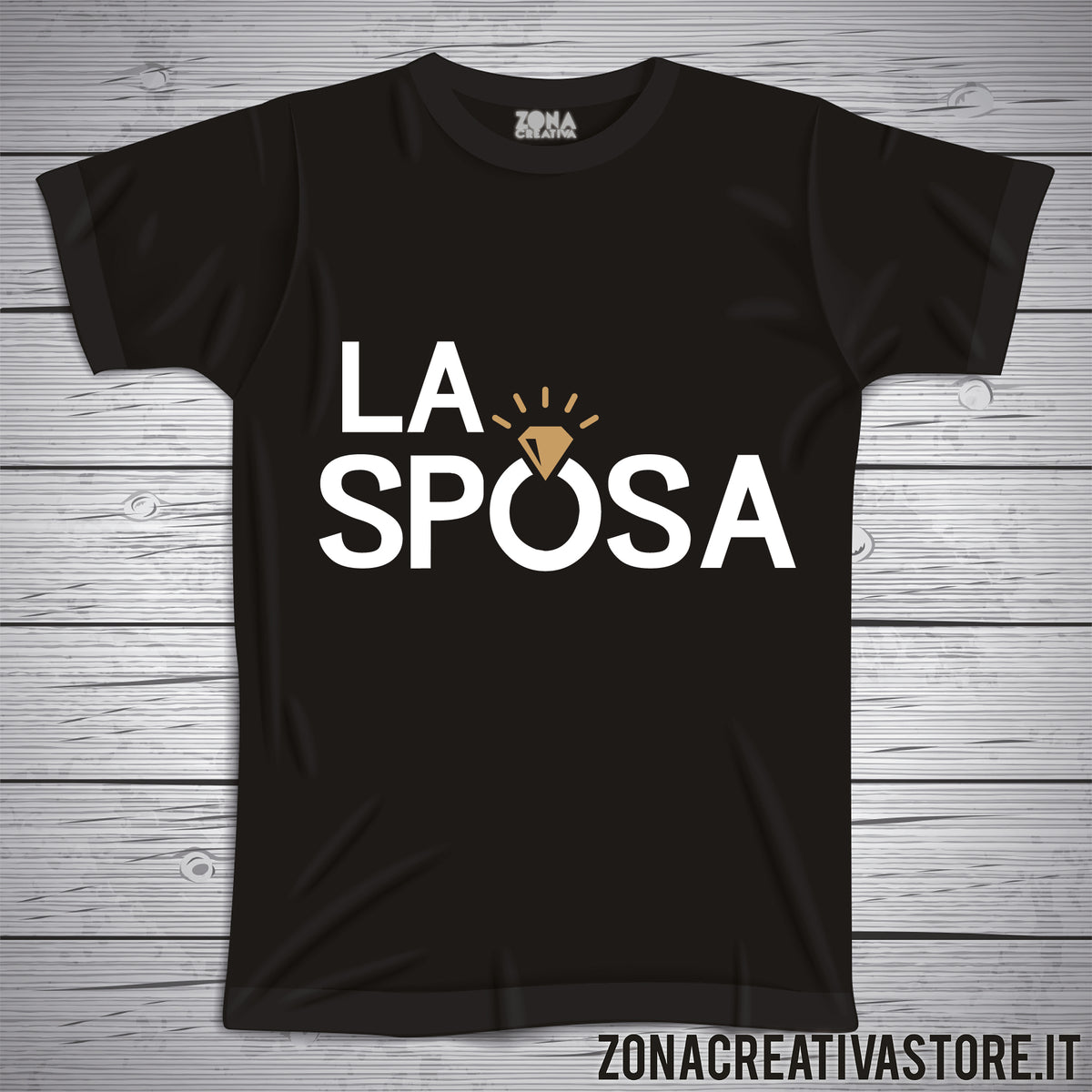 T-shirt Addio Al Nubilato 'Security Della Sposa': In Cotone, Rosa Per La Sposa, Nera Per Le Amiche - 4