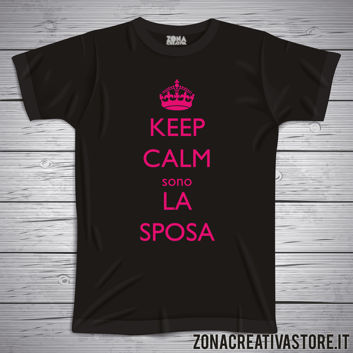 T shirt addio al nubilato celibato KEEP CALM SONO LA SPOSA
