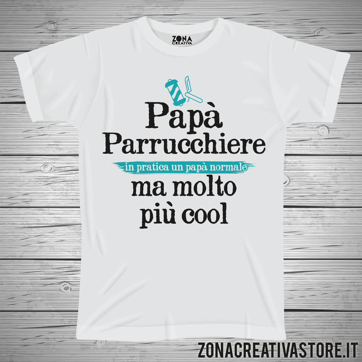 T-shirt donna Sono una Parrucchiera, ora sai perché sono così Fuori di Testa! Idea regalo