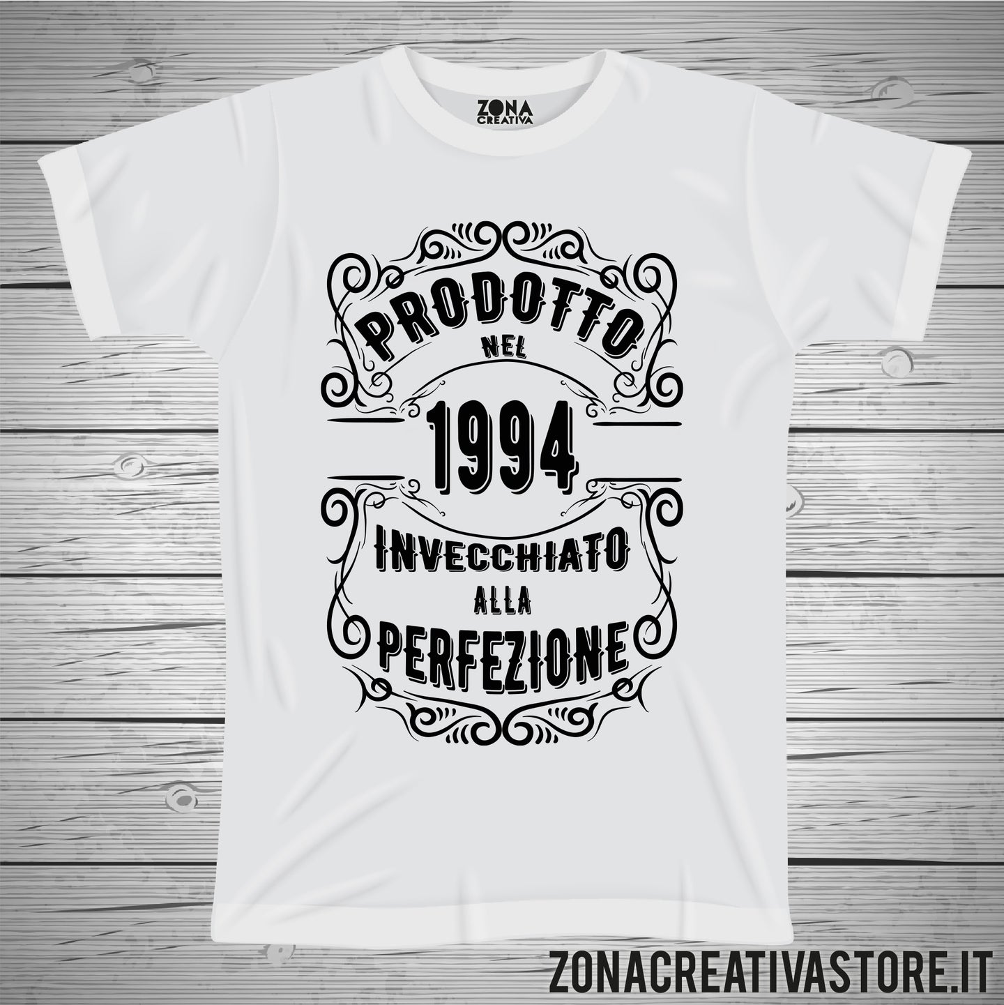 Copia del T-shirt per festa di compleanno PRODOTTO NEL 1994 INVECCHIATO ALLA PERFEZIONE