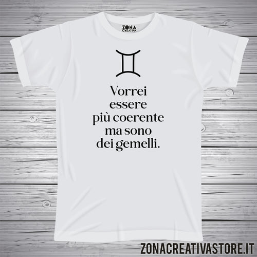 T-shirt ZODIACO GEMELLI vorrei