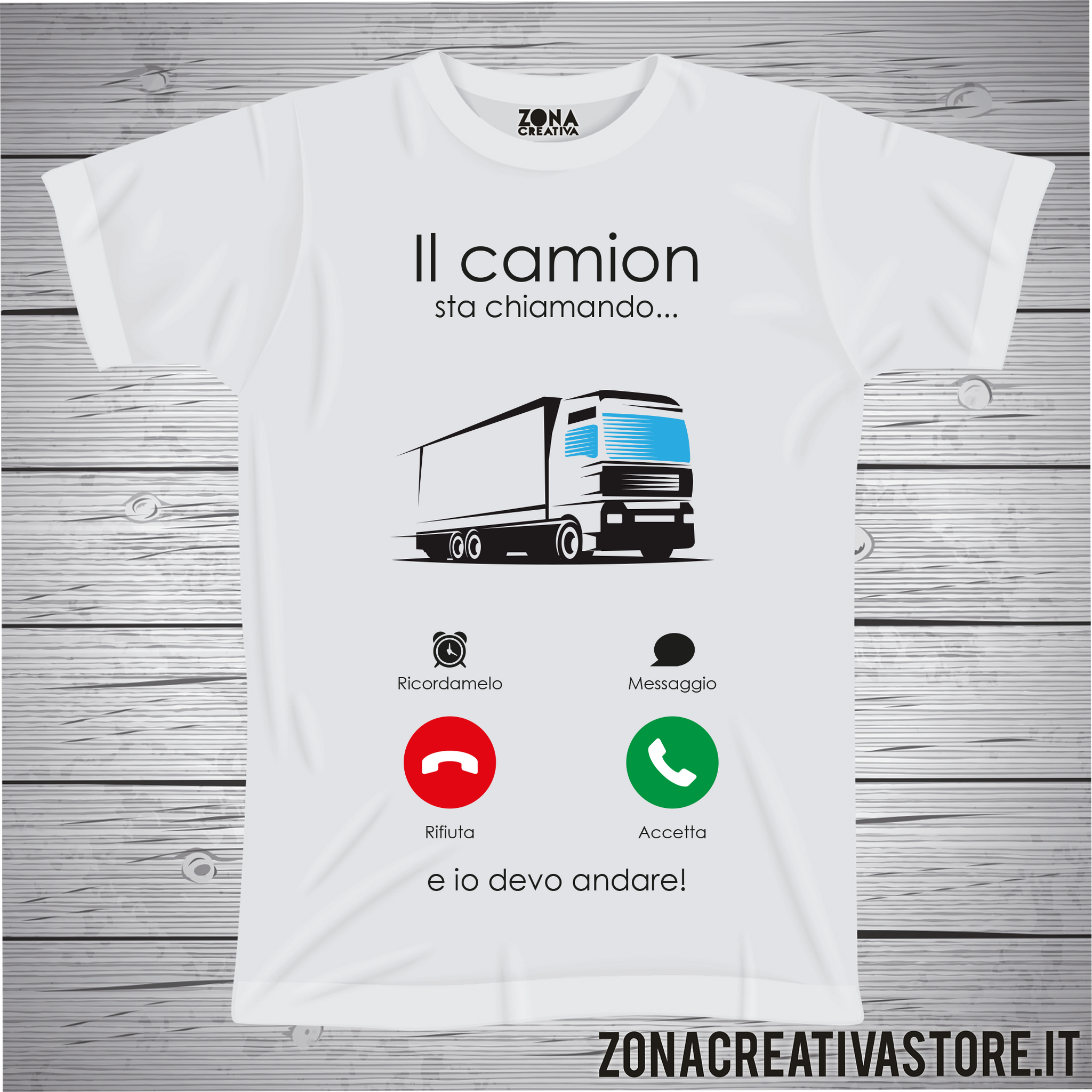 Regalo Camionista Compleanno Camion Camionisti Divertente T-shirt Da Uomo Con Stampa Posteriore - Foto 3