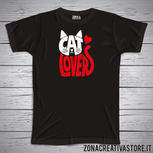 Carica l'immagine nel visualizzatore di Gallery, T-shirt Cat lover