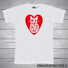 Carica l'immagine nel visualizzatore di Gallery, T-shirt Cat lover