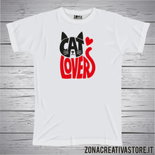 Carica l'immagine nel visualizzatore di Gallery, T-shirt Cat lover