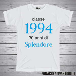 T-shirt per festa di compleanno CLASSE 1994