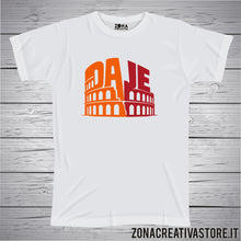 Carica l'immagine nel visualizzatore di Gallery, T-shirt divertente con frase in dialetto romano Daje colosseo