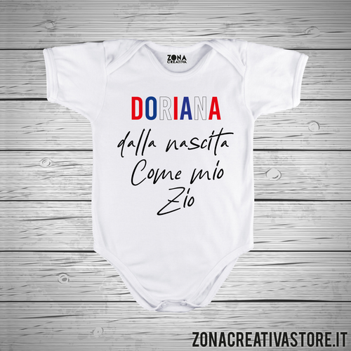 Body neonato DORIANA DALLA NASCITA COME MIO ZIO