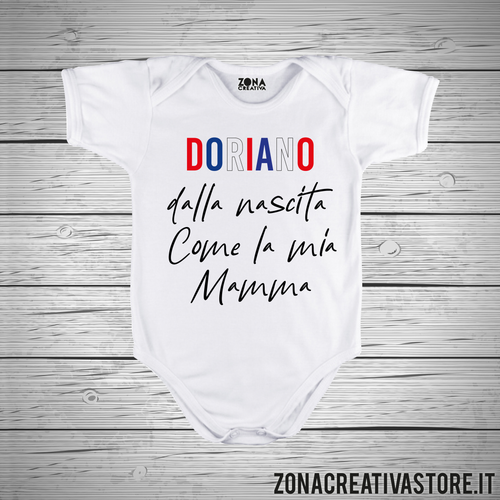 Body neonato DORIANO DALLA NASCITA COME MIA MAMMA
