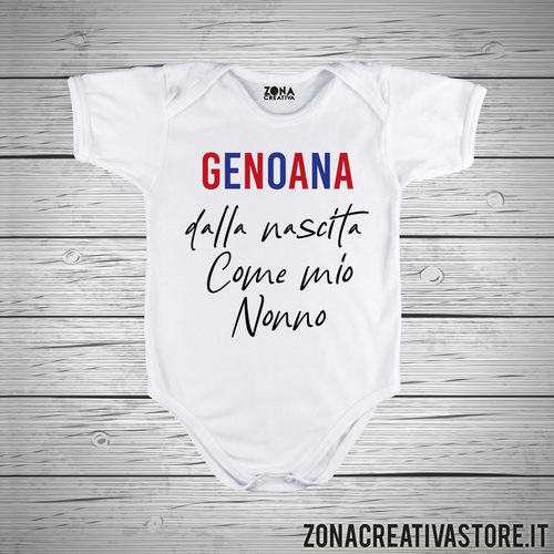 Body neonato GENOANA DALLA NASCITA COME MIO NONNO
