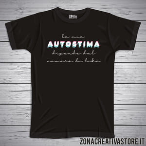 T-shirt LA MIA AUTOSTIMA DIPENDE DAL NUMERO DI LIKE