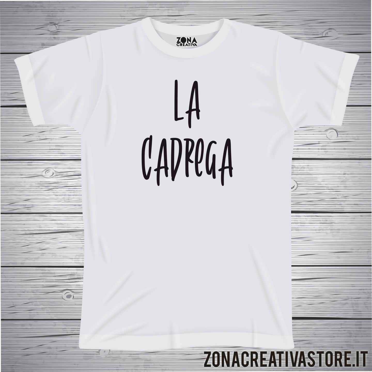 T-shirt divertente con frase in dialetto milanese La cadrega