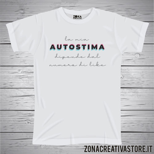 T-shirt LA MIA AUTOSTIMA DIPENDE DAL NUMERO DI LIKE