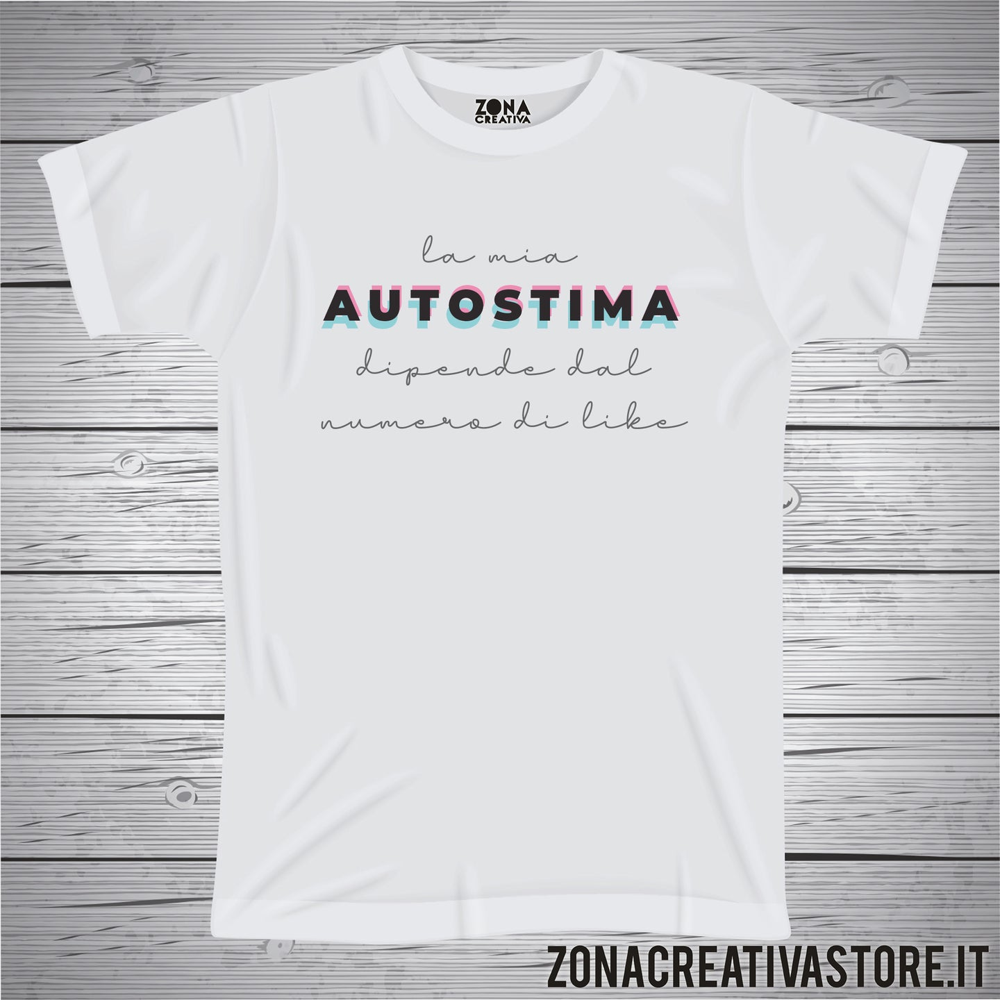 T-shirt LA MIA AUTOSTIMA DIPENDE DAL NUMERO DI LIKE