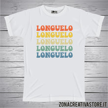 Carica l'immagine nel visualizzatore di Gallery, T-shirt con scritta vintage LONGUELO