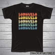 Carica l'immagine nel visualizzatore di Gallery, T-shirt con scritta vintage LONGUELO