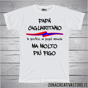 T-shirt con frasi sui nonni PAPA' CAGLIARITANO