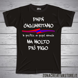 T-shirt con frasi sui nonni PAPA' CAGLIARITANO