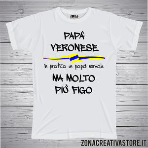 T-shirt con frasi sui nonni PAPA' VERONESE
