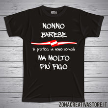 Carica l&#39;immagine nel visualizzatore di Gallery, T-shirt con frasi sui nonni NONNO BARESE