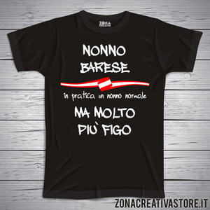 T-shirt con frasi sui nonni NONNO BARESE