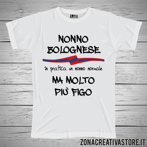 T-shirt con frasi sui nonni NONNO BOLOGNESE