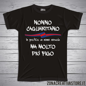 T-shirt con frasi sui nonni NONNO CAGLIARITANO