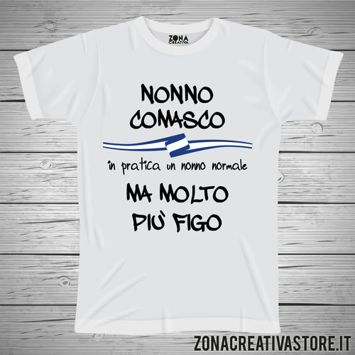 T-shirt con frasi sui nonni NONNO COMASCO