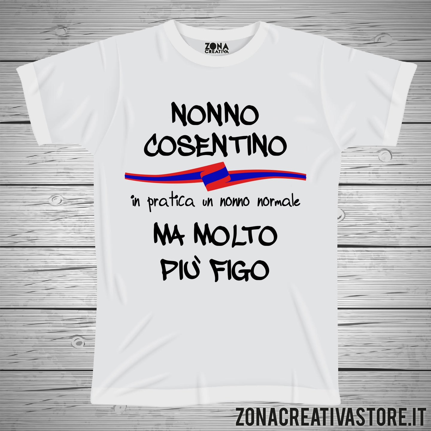 T-shirt con frasi sui nonni NONNO COSENTINO