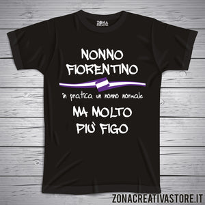 T-shirt con frasi sui nonni NONNO FIORENTINO