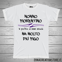 Carica l&#39;immagine nel visualizzatore di Gallery, T-shirt con frasi sui nonni NONNO FIORENTINO