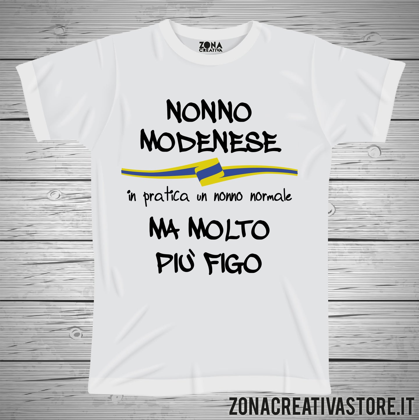 T-shirt con frasi sui nonni NONNO MODENESE