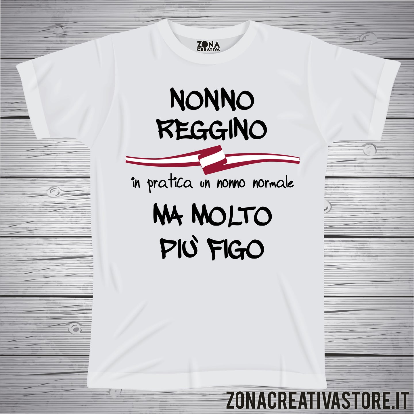 T-shirt con frasi sui nonni NONNO REGGINO