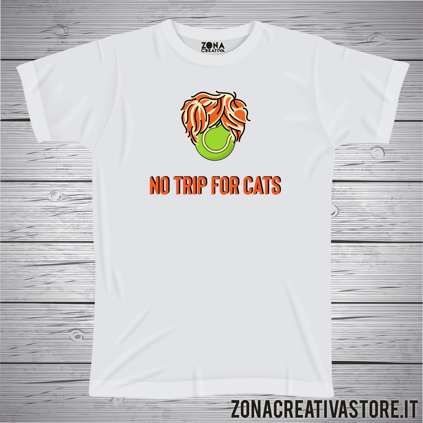 T-shirt NO TRIP FOR CATS
