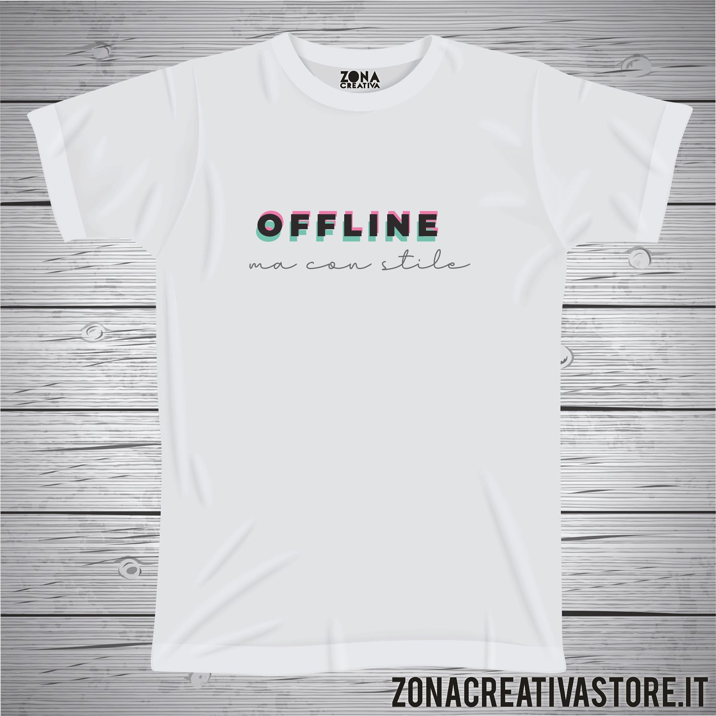 T-shirt OFFLINE MA CON STILE