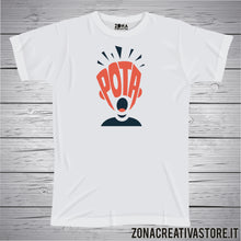 Carica l'immagine nel visualizzatore di Gallery, T-shirt divertente con frase in dialetto bergamasco Pota