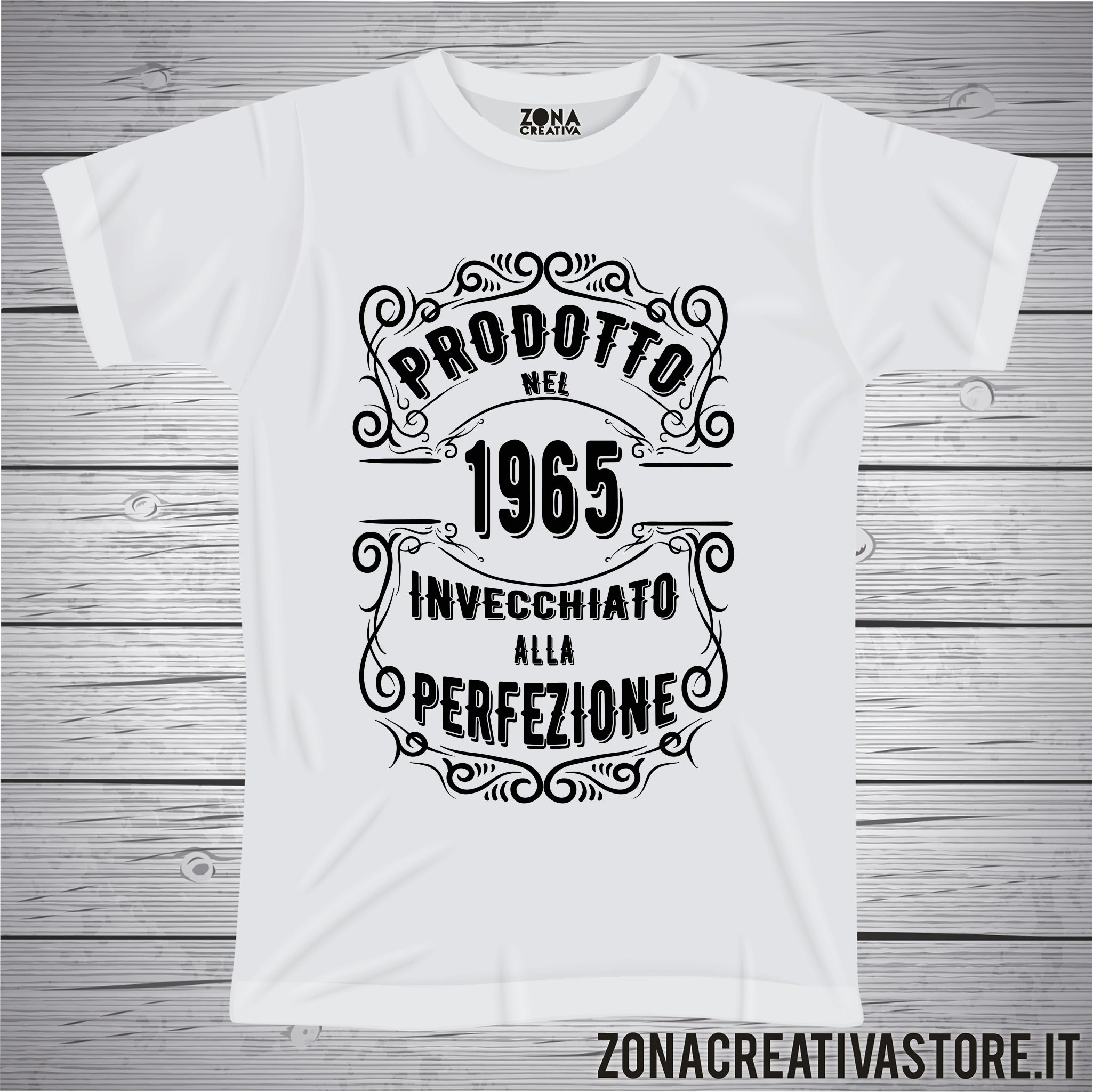 T-shirt Personalizzata 60&deg; Compleanno 2025 &ndash; Nato Nel 1965 'una Leggenda' Con Stampa Retro