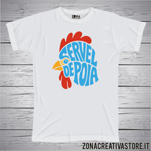 Carica l'immagine nel visualizzatore di Gallery, T-shirt divertente con frase in dialetto bergamasco Servel de poia