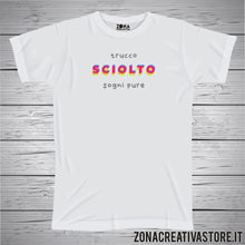 Carica l&#39;immagine nel visualizzatore di Gallery, T-shirt TRUCCO SCIOLTO SOGNI PURE
