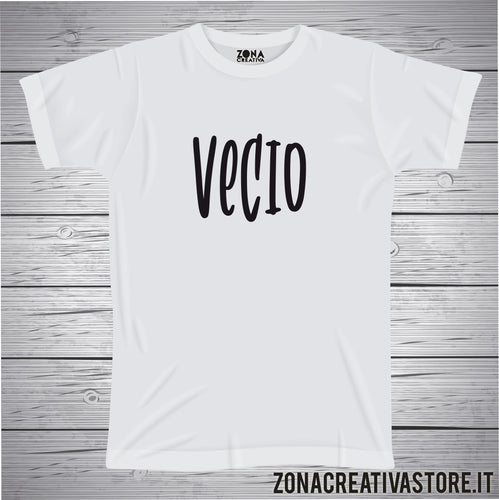 T-shirt divertente con frase in dialetto Vecio