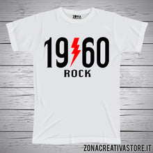 Carica l&#39;immagine nel visualizzatore di Gallery, T-shirt per festa di compleanno 1960 ROCK