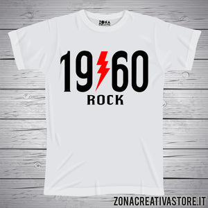 T-shirt per festa di compleanno 1960 ROCK