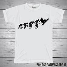 Carica l&#39;immagine nel visualizzatore di Gallery, T-shirt EVOLUZIONE SNOWBOARD