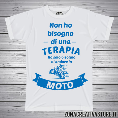 T-shirt con frasi divertenti TERAPIA MOTO