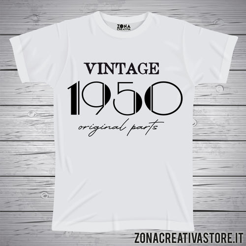 T-shirt per festa di compleanno VINTAGE 1950