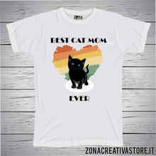 Carica l&#39;immagine nel visualizzatore di Gallery, T-shirt BEST CAT MOM