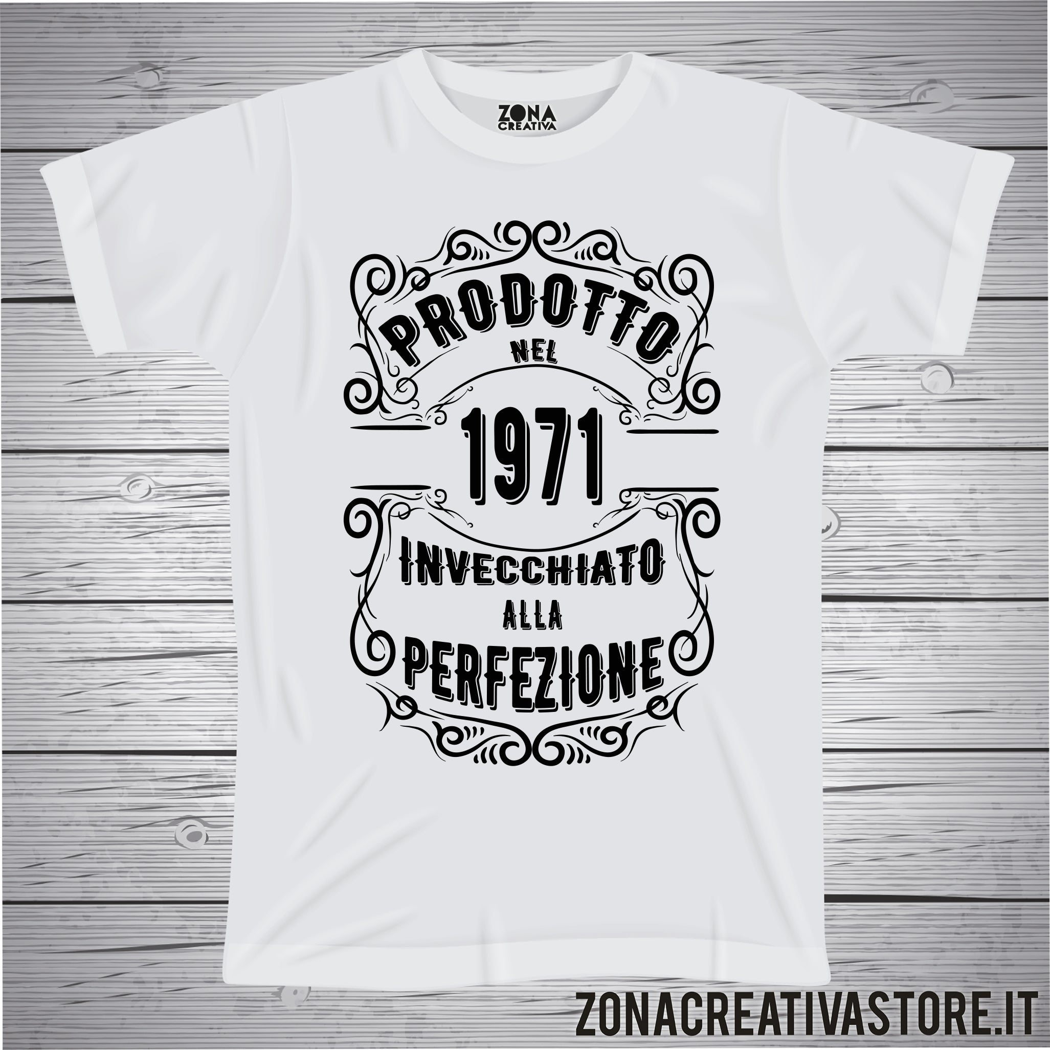 T-Shirt Compleanno Divertente: 'Prodotto Nel 1971 Invecchiato Alla Perfezione' - Maglia In Cotone 100% Per Papà, Amici E Parenti