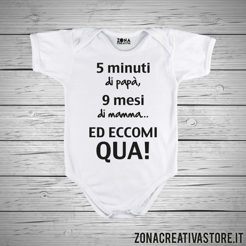 Body neonato 5 MINUTI DI PAPA'