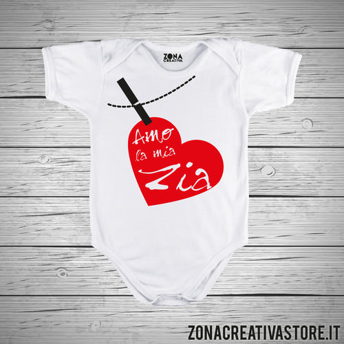 Body neonato AMO LA MIA ZIA
