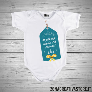 Body neonato ETICHETTA VERDE IL PIU' BEL REGALO DEL MONDO